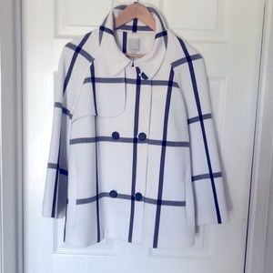 Black and white jacket double breasted !